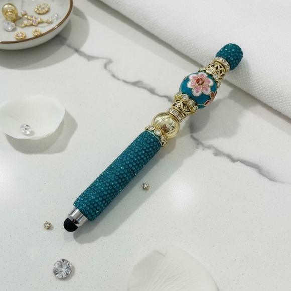 Fancy Beaded Pens Accessories - MADE BY ME 🖊️ BOUGIE Elegant Pens (Glass and/or Cloisonne')